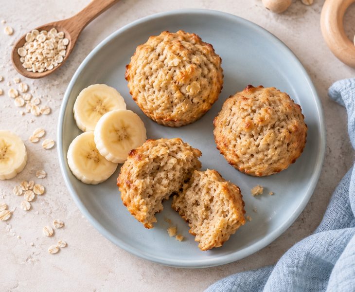 Banános-zabos muffin babáknak